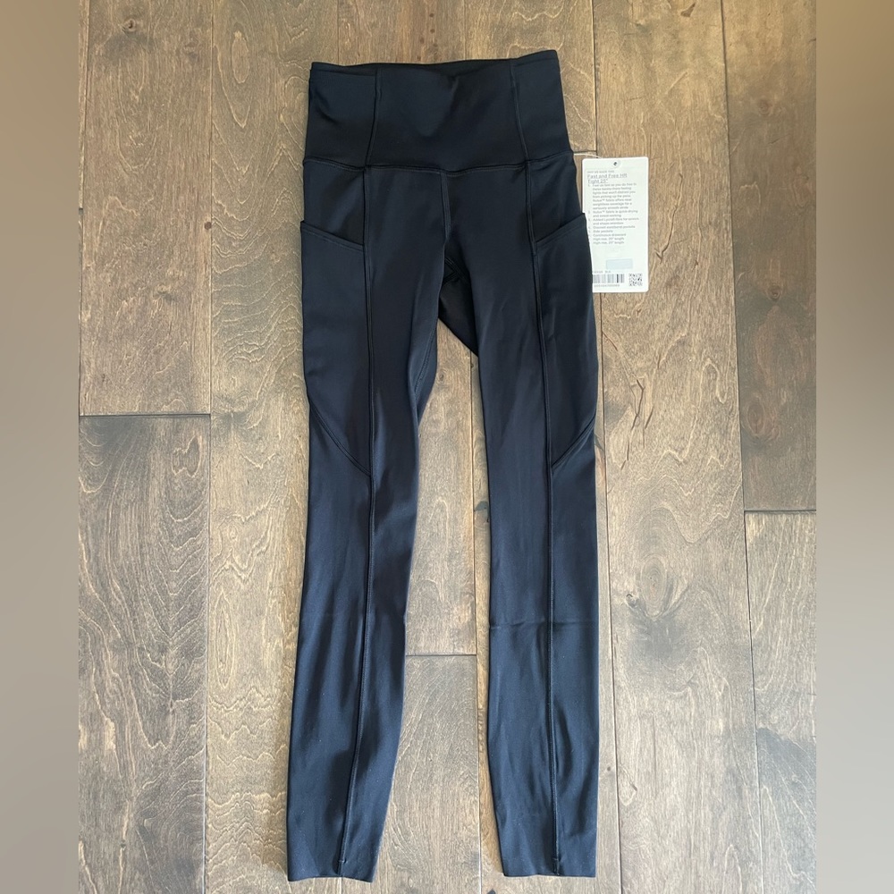 NWT size 0 lululemon fast and free HR tight 25”